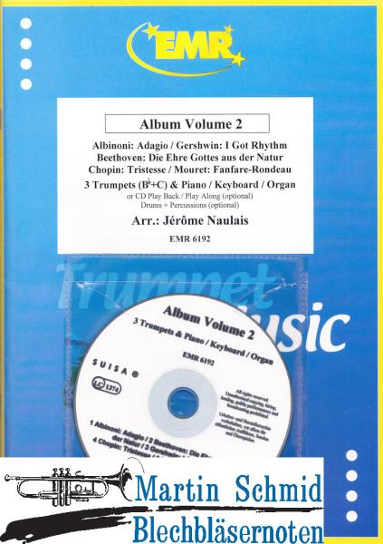 Product image 1 of the product “Album Volum 2 (3 Trumpets (Bb+C) & Piano/Keyboard/Organ or CD Play Back/Play Along(optional) Drums+Percussion(optional)) ”