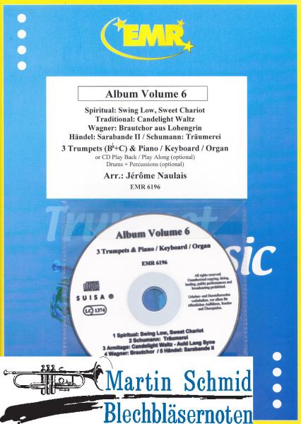 Product image 1 of the product “Album Volum 6 (3 Trumpets (Bb+C) & Piano/Keyboard/Organ or CD Play Back/Play Along(optional) Drums+Percussion(optional)) ”