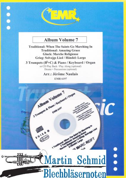 Product image 1 of the product “Album Volum 7 (3 Trumpets (Bb+C) & Piano/Keyboard/Organ or CD Play Back/Play Along(optional) Drums+Percussion(optional)) ”