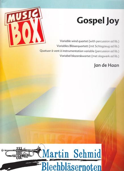Product image 1 of the product “Gospel Joy (Variables Bläserquartett (mit Schlagzeug ad lib.)) ”