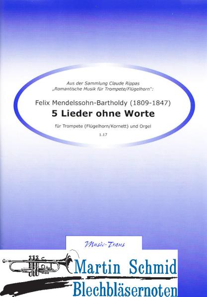 Product image 1 of the product “5 Lieder ohne Worte ”