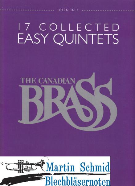 Product image 1 of the product “17 Collected Easy Quintets (Horn in F) ”