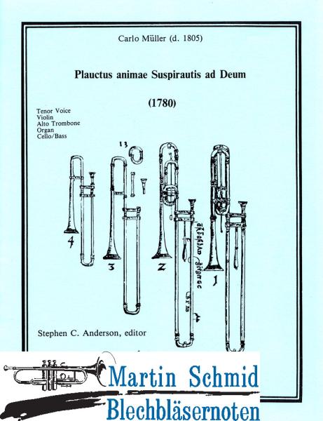 Product image 1 of the product “Plauctus animae Suspirautis ad Deum (Tenor Voice.Alto Trombone.Violin.Organ) ”