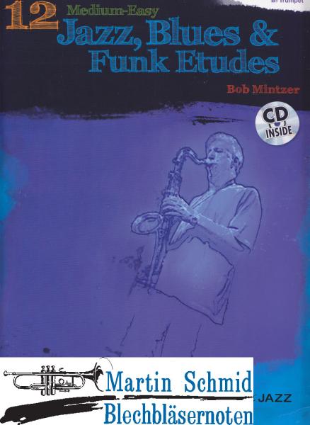 Product image 1 of the product “12 Medium-Easy Jazz, Blues & Funk Etudes ”