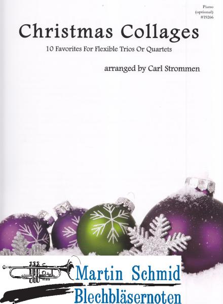 Product image 1 of the product “Christmas Collages - 10 Favorites for Flexible Trios or Quartets (SpP im Bass-Schlüssel)(Piano optional) ”