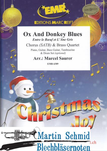 Product image 1 of the product “Ox and Donkey Blues (Chorus (SATB).Brass Quartett.Piano.Guitar.Bass Guitar. Tambourine.Drum Set optional) ”