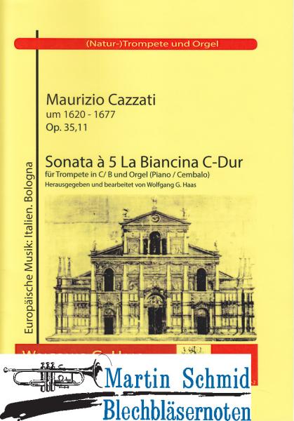 Product image 1 of the product “Sonata à 5 La Biancina C-Dur (Trompete in C/B.Orgel/Klavier) ”