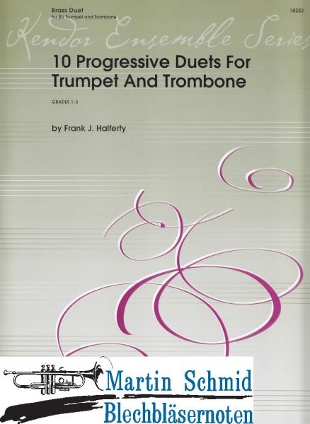 Product image 1 of the product “10 Progressive Duets for Trumpet and Trombone ”