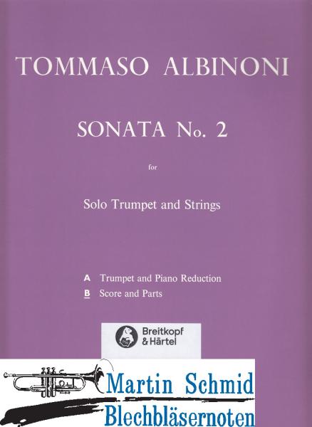 Product image 1 of the product “Sonata 2 D-Dur (Trp.Str.Bc.) Part.+Stimmen ”