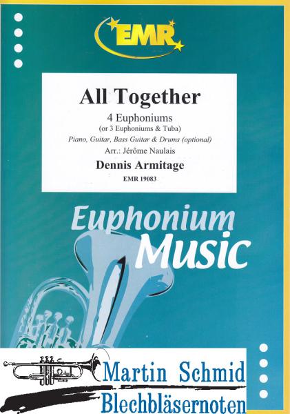 Product image 1 of the product “All Together (4 Euphoniums/3 Euphoniums + Tuba.optional Piano,Guitar.Bass Guitar.Drums) ”