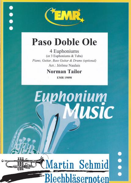 Product image 1 of the product “Paso Doble Ole (4 Euphoniums/3 Euphoniums + Tuba.optional Piano,Guitar.Bass Guitar.Drums) ”