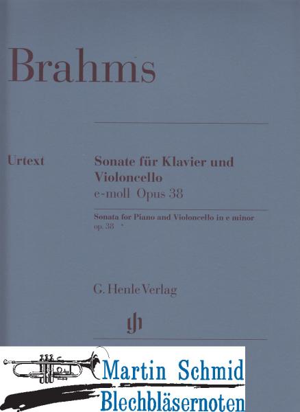 Product image 1 of the product “Sonate e-moll op.38 (Original Ausgabe für Cello) ”