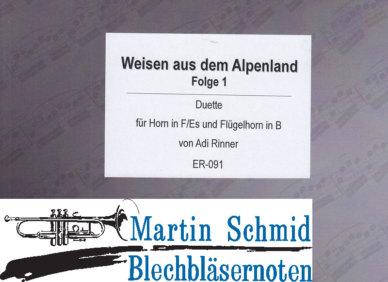 Product image 1 of the product “21 Weisen aus dem Alpenland (Duett für Horn in Es/F und Flügelhorn in B) ”