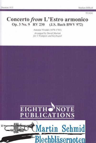 Product image 1 of the product “Concert from L'Estro armonico op.3No.9 RV230 ”