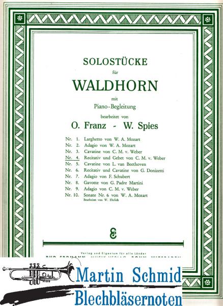 Product image 1 of the product “Recitativ und Gebet aus Freischütz ”