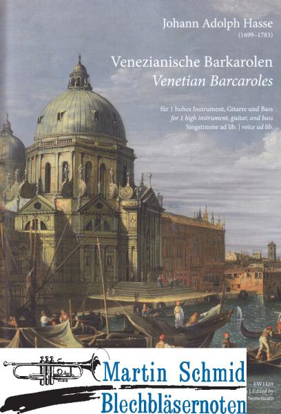Artikelbild 1 des Artikels “Venezianische Barkarolen für 1 hohes Instrument, Gitarre und Bass (Singstimme ad lib.) “