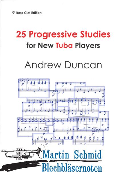 Product image 1 of the product “25 Progessive Studies for New Tuba Players (Bass clef)  ”