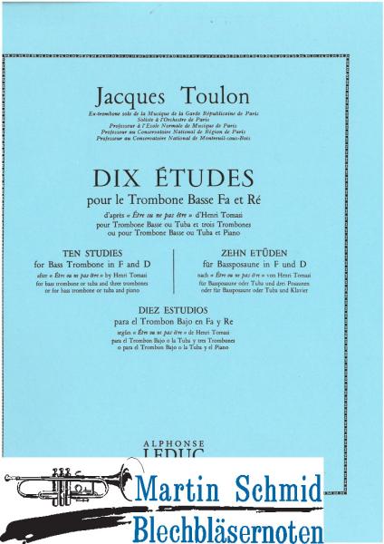 Product image 1 of the product “10 Etudes pour le trombone basse ”