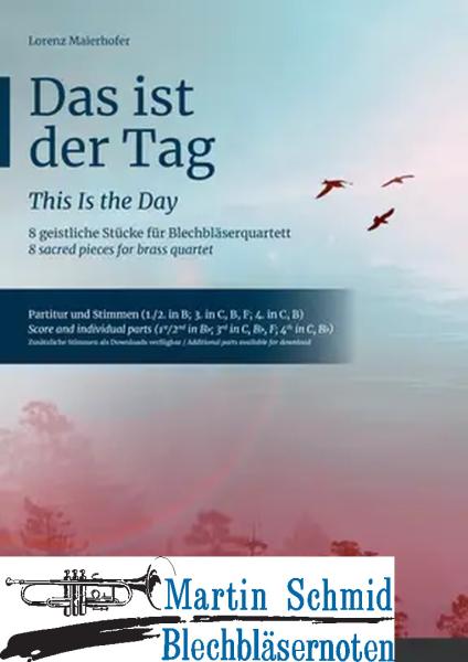 Product image 1 of the product “Das ist der Tag - 8 geistliche Stücke für Blechbläserquartett  ”