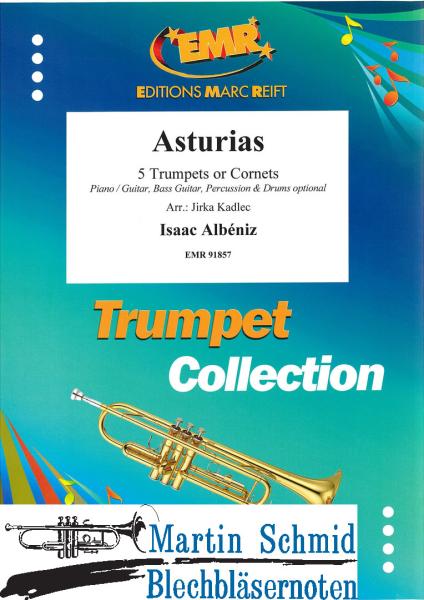 Product image 1 of the product “Asturias (5Trp.Piano / Guitar, Bass Guitar, Percussion & Drums optional ) (Neuheit Trompete) ”