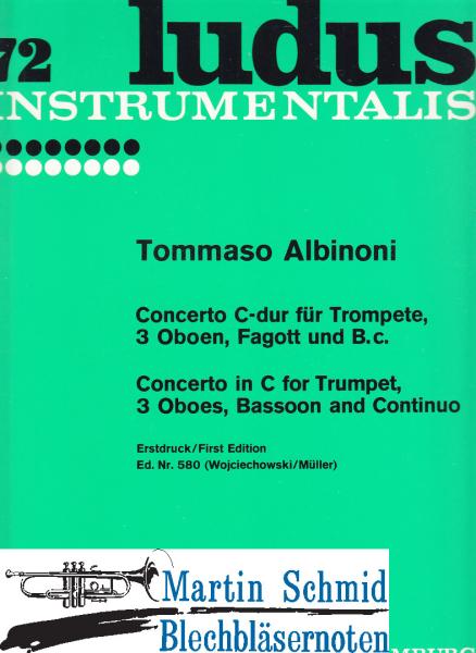 Product image 1 of the product “Concerto C-Dur (Trp.3Ob.Fag.Bc) Partitur + Stimmen ”