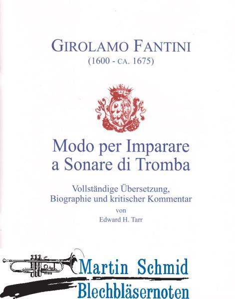 Artikelbild 1 des Artikels “Modo per Imparare a Sonare di Tromba - Vollständige Übersetzung, Biographie und kritischer Kommentar (deutsch) “