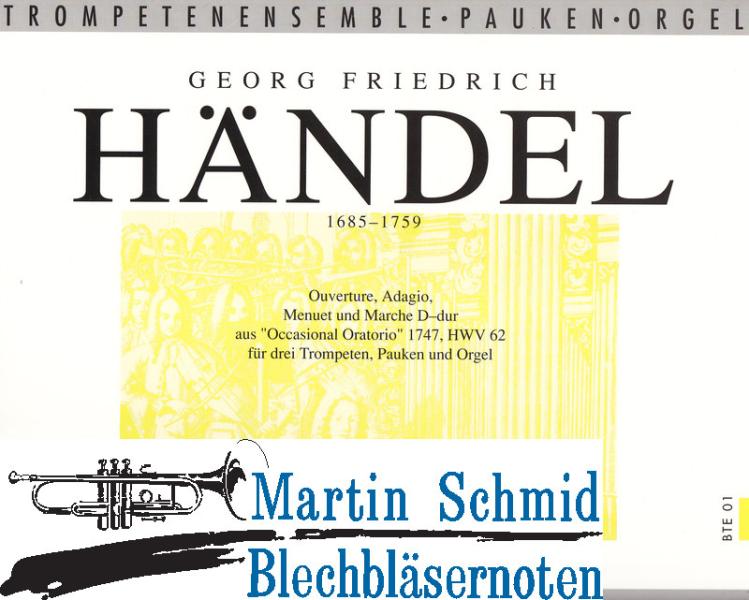 Product image 1 of the product “Ouverture, Adagio, Menuett und Marsch D-Dur ”