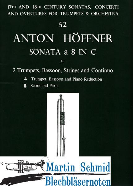 Product image 1 of the product “Sonata à 8 C-Dur (2Trp.Fag.Str.Bc)  (Musica Rara Antiquarisch) ”