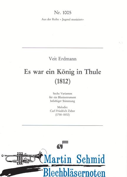 Product image 1 of the product “Es war ein König in Thule ”