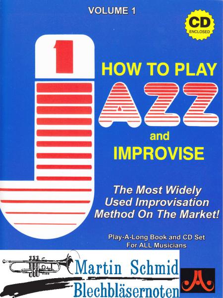 Product image 1 of the product “Volume 01: Jazz How to Play and Improvise (Buch/CD)(englische Ausgabe) ”