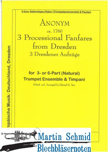 Product image 1 of the product “3 Dresdener Aufzüge (3/6 Naturtrompeten.Pk) ”