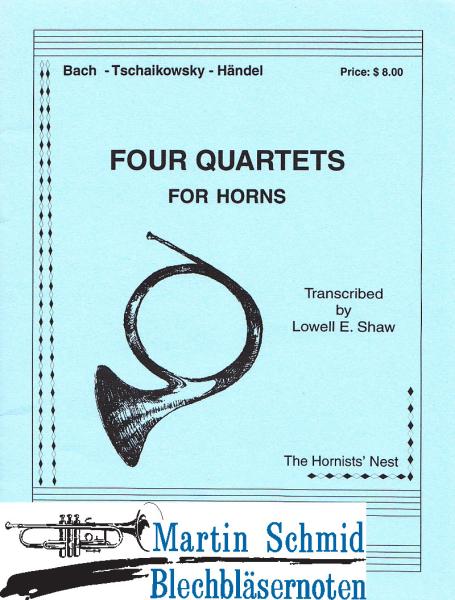 Product image 1 of the product “4 Quartette (Bach; Tschaikowsky; Händel) ”