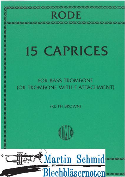 Product image 1 of the product “15 Caprices for Bass Trombone ”