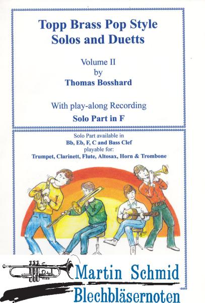 Product image 1 of the product “Topp Brass Pop Style Solos and Duets Vol. 2 (Hr in F) ”