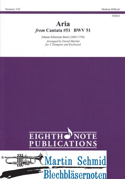 Product image 1 of the product “Aria from Cantata 51 ”