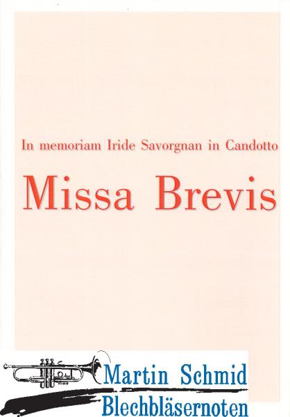 Product image 1 of the product “Missa Brevis (202.Orgel.5-stimmiger Chor) Bläserstimmen SpP ”