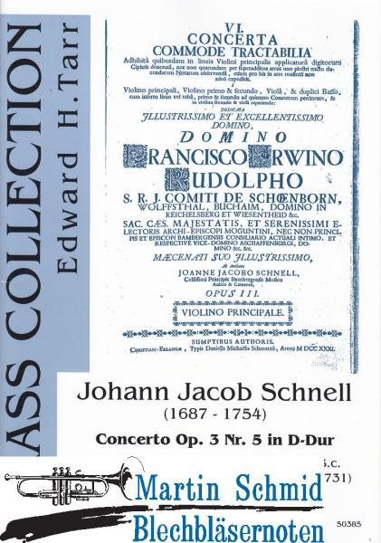 Product image 1 of the product “Concerto D-Dur op.3 Nr.5 (Edward Tarr Collection) ”