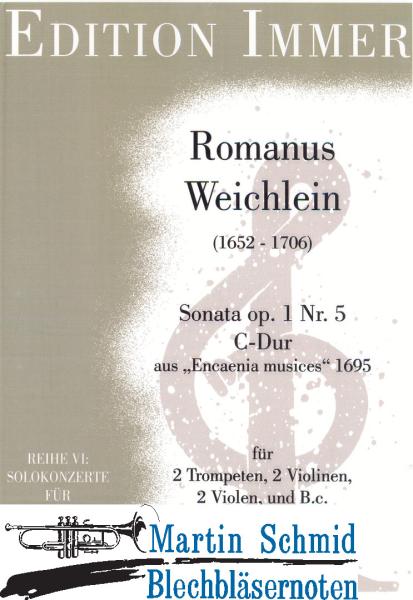 Artikelbild 1 des Artikels “Sonata op.1 Nr.5 C-Dur (2Trompeten.2Violinen.2Violen.Bc) “