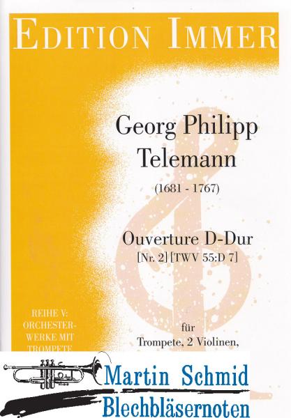 Artikelbild 1 des Artikels “Ouverture D-Dur Nr.2 (TWV 55:D7) (Trompete.2Violinen.Viola.Bc) “