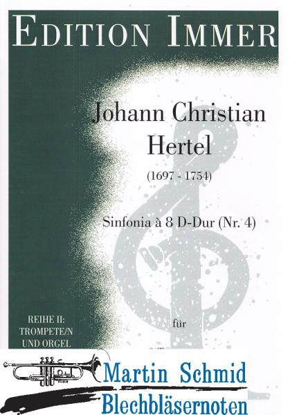 Product image 1 of the product “Sinfonia à 8 D-Dur (Nr.4)(3Trompeten.Pauken.Klavier/Orgel) ”