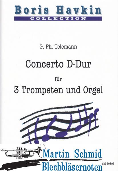 Product image 1 of the product “Concerto D-Dur (Original für Trompete + 2 Oboen)(Klavier/Orgel) ”