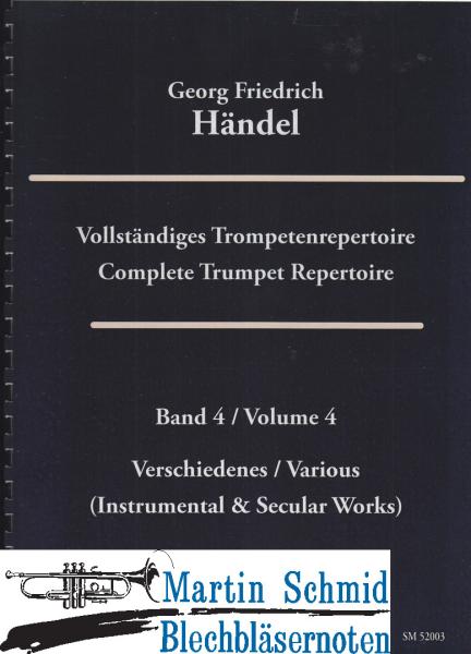 Product image 1 of the product “Vollständiges Trompetenrepertoire Band 4 - Verschiedenes/Various (instrumental & secular works) (Trompeten in D notiert + Paukenstimme) (Edw... ”