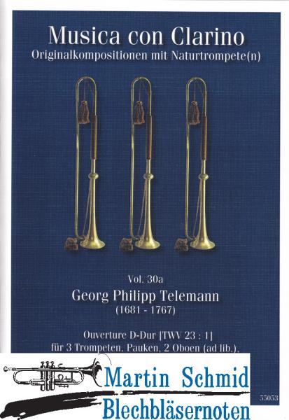Artikelbild 1 des Artikels “Ouverture D-Dur (TWV 23:01) (3Trompeten.Pauken.2Oboen(ad lib)2Violinen.Viola.Bc) (Collection Arne Thielemann) “