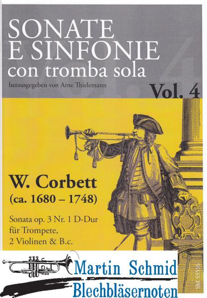 Artikelbild 1 des Artikels “Sonata op.3 Nr.1 D-Dur (Trompete.2Violinen.Bc) (Sonate e sinfonie con tromba sola) (Collection Arne Thielemann) “