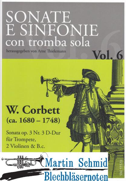 Product image 1 of the product “Sonata op.3 Nr.3 D-Dur (Trompete.2Violinen.Bc) (Sonate e sinfonie con tromba sola) (Collection Arne Thielemann) ”