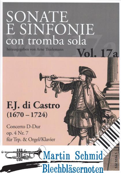 Product image 1 of the product “Concerto D-Dur op.4 Nr.7 (Trompete.Klavier/Orgel) (Sonate e sinfonie con tromba sola) (Collection Arne Thielemann) ”