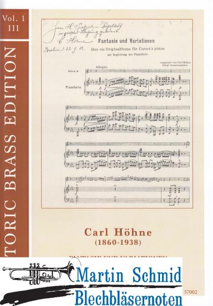 Artikelbild 1 des Artikels “Fantasie und Variationen über ein Originalthema für Cornet à piston (Historic Brass Edition) “
