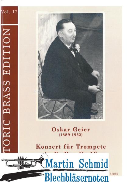 Product image 1 of the product “Konzert für Trompete in Es-Dur Op.18  (Historic Brass Edition) ”