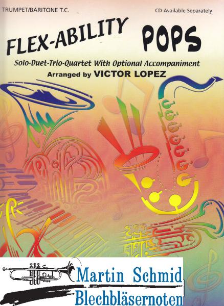 Product image 1 of the product “Flex-Ability Pops (1-4 Trp.Play-Along CD ad lib) (Trompeten SpP) ”