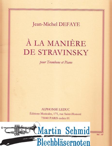 Artikelbild 1 des Artikels “À La Manière De Stravinsky “